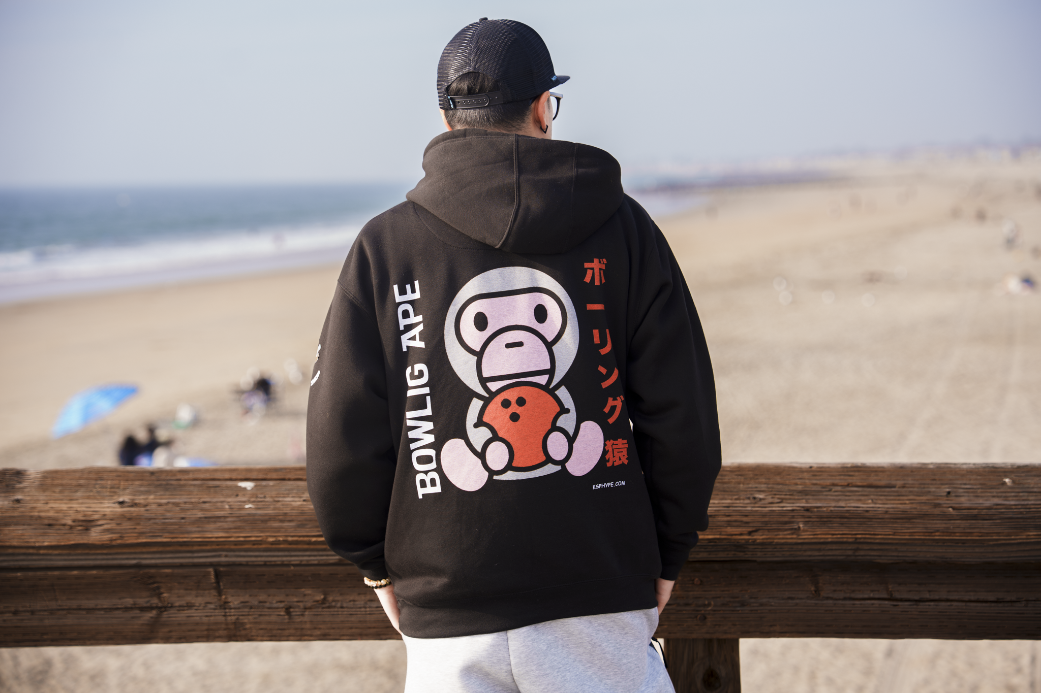 Bowling Ape Kanji BAPS x KSP PREMIUM OVERSIZE HOODIE – Bay Area